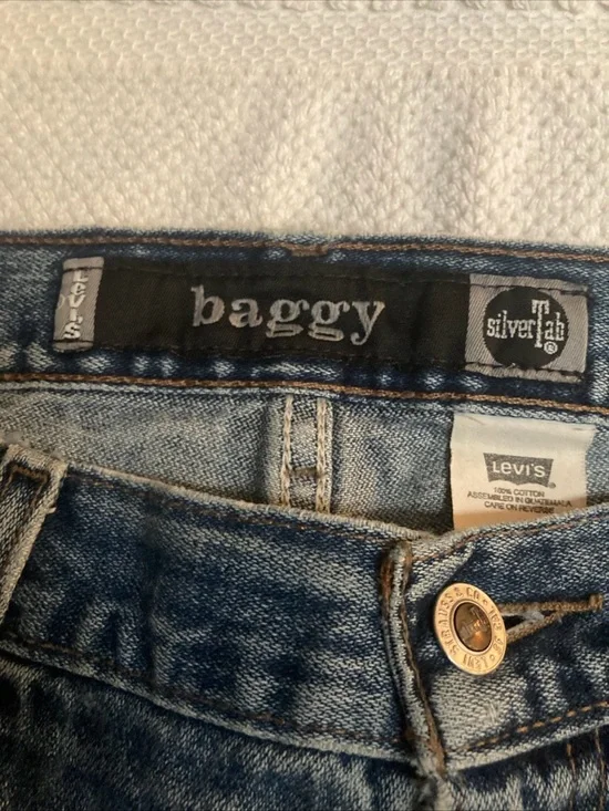 Levis Silvertab Men's baggy Jeans Y2K 36x32 - Picture 4 of 11